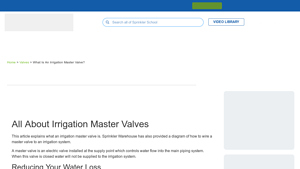 Sprinkler Warehouse - Irrigation Master Valve