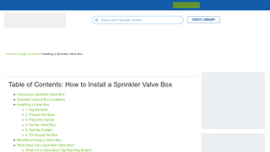 Sprinkler Warehouse - Valve Boxes