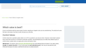 Sprinkler Warehouse - Control and Emergency Valves