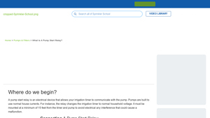 Sprinkler Warehouse - Pump Start Relay