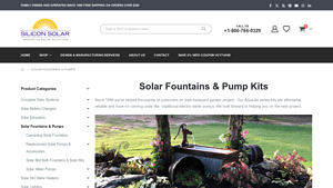 Silicon Solar - AquaJet Solar Fountain Kits