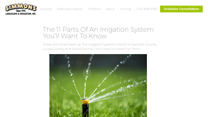 Simmons Landscape - Irrigation System Components