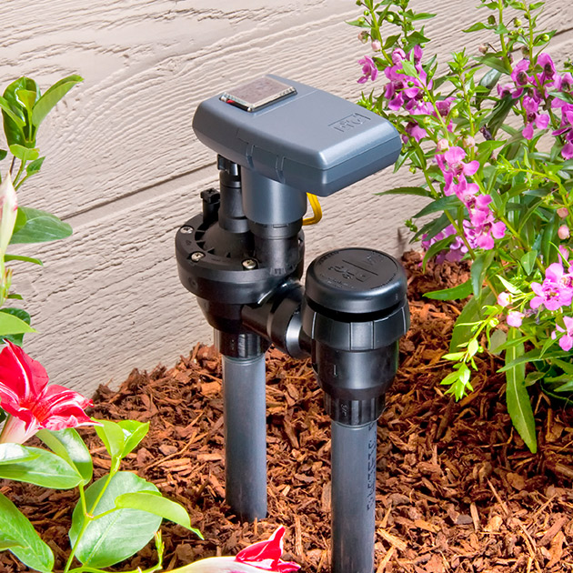 A stock image illustrating solar irrigation valve concepts