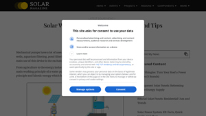 Solar Magazine - Solar Water Pumps