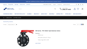 Soval - PVC Wafer Butterfly Valves