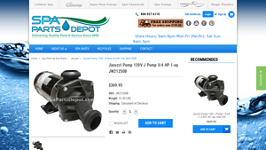 Jacuzzi - J Pump 3/4 HP 120V
