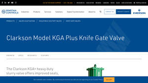 Spartan Controls - Clarkson Model KGA Plus Knife Gate Valve