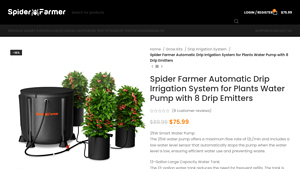 Spider Farmer - Automatic Drip Irrigation System