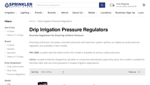 Sprinkler Supply Store - Drip Irrigation Pressure Regulators