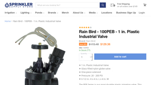 Rain Bird - 100PEB 1 Inch Plastic Industrial Valve