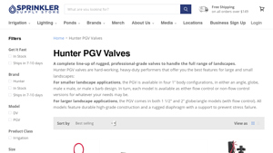 Hunter - PGV Valves