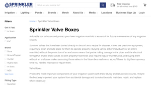 Sprinkler Supply Store - Irrigation Valve Boxes