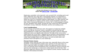 SprinklerZ - Sprinkler Valve Replacement