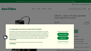 Rainbird - CPF075 Inline Sprinkler Valve