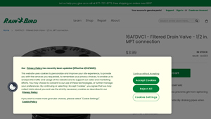 Rainbird - 16AFDVC1 Filtered Drain Valve