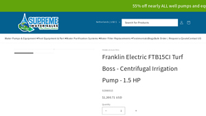 Supreme Water Sales - FTB15CI Water Filtration System