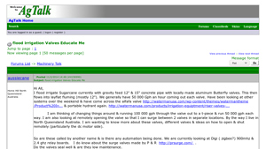 NewAgTalk - Aluminum Butterfly Valves