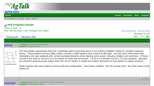 New Ag Talk - VFD Irrigation Solutions