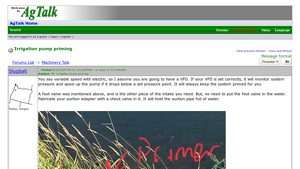 New Ag Talk - Variable Speed Irrigation Pump with VFD