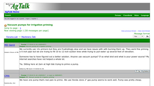 NewAgTalk - Vacuum Pumps for Irrigation Priming