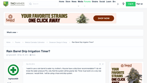 THC Farmer - Rain Barrel Drip Irrigation Timer