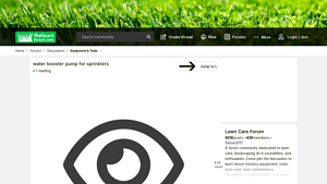 The Lawn Forum - Outdoor Water Booster Pump