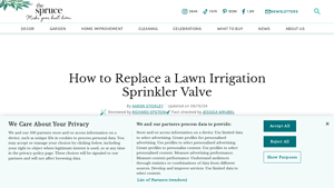 The Spruce - Sprinkler Valve Replacement Guide