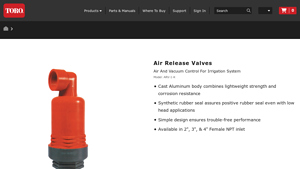 Toro - ARV-1-K Air Release Valve