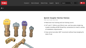 Toro - Quick Coupler Series Valves