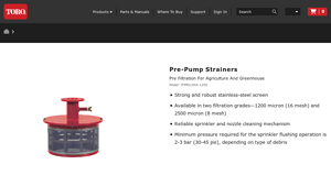 Toro - YFPPS1004-1200 Filtration System