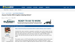 TractorByNet - Irrigation Indexing Valve