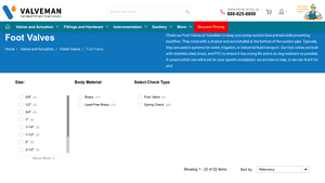 Valveman - Foot Valves