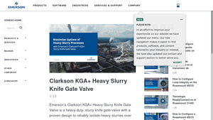 Emerson - Clarkson KGA+ Heavy Slurry Knife Gate Valve