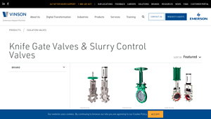 Vinson Process - Clarkson & Emerson Knife Gate Valves
