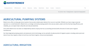 Watertronics - Agricultural Irrigation Vertical Turbine