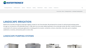 Watertronics - Key Landscape Pumping Systems