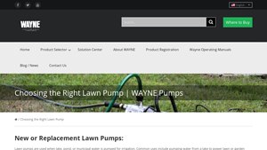 Wayne - Lawn Sprinkler Pumps