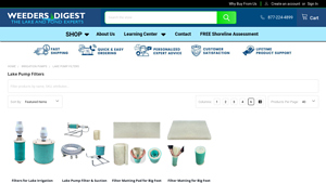 Weeder's Digest - Lake Pump Filters & Suction Kits
