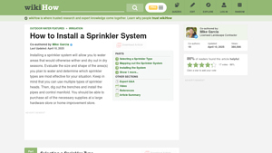 WikiHow - Sprinkler Head Types
