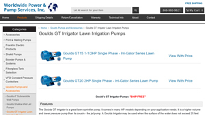 Goulds - GT Irrigator Lawn Pumps