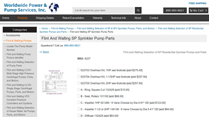 Flint and Walling - OEM SP Pump Parts
