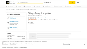 Billings Pump & Irrigation - Household Water Systems